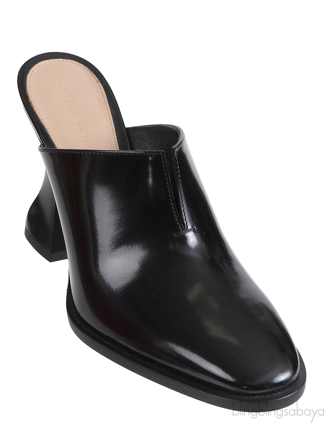 Bottega Veneta Leather Cha-Cha Heeled 100 Mules