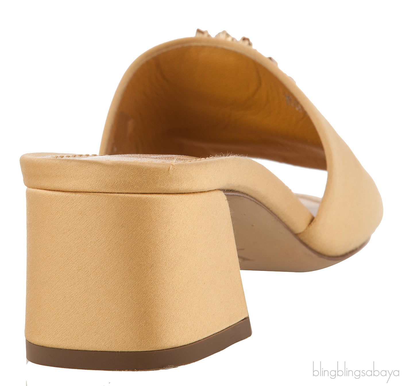 Madeleine Gold Satin Mule