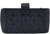 Black Quilted Phone Holder