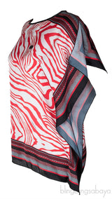 Animal Print Scarf Top