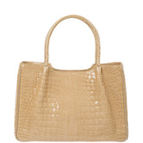 Yamaguchi Beige Crocodile Handbag