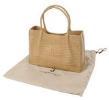 Yamaguchi Beige Crocodile Handbag