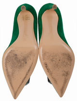 Gianvito Rossi Emerald Jaipur 105 Embellished Suede Pumps
