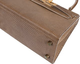 Hermes Vintage Mini Kelly 20 Lizard Ficelle GHW