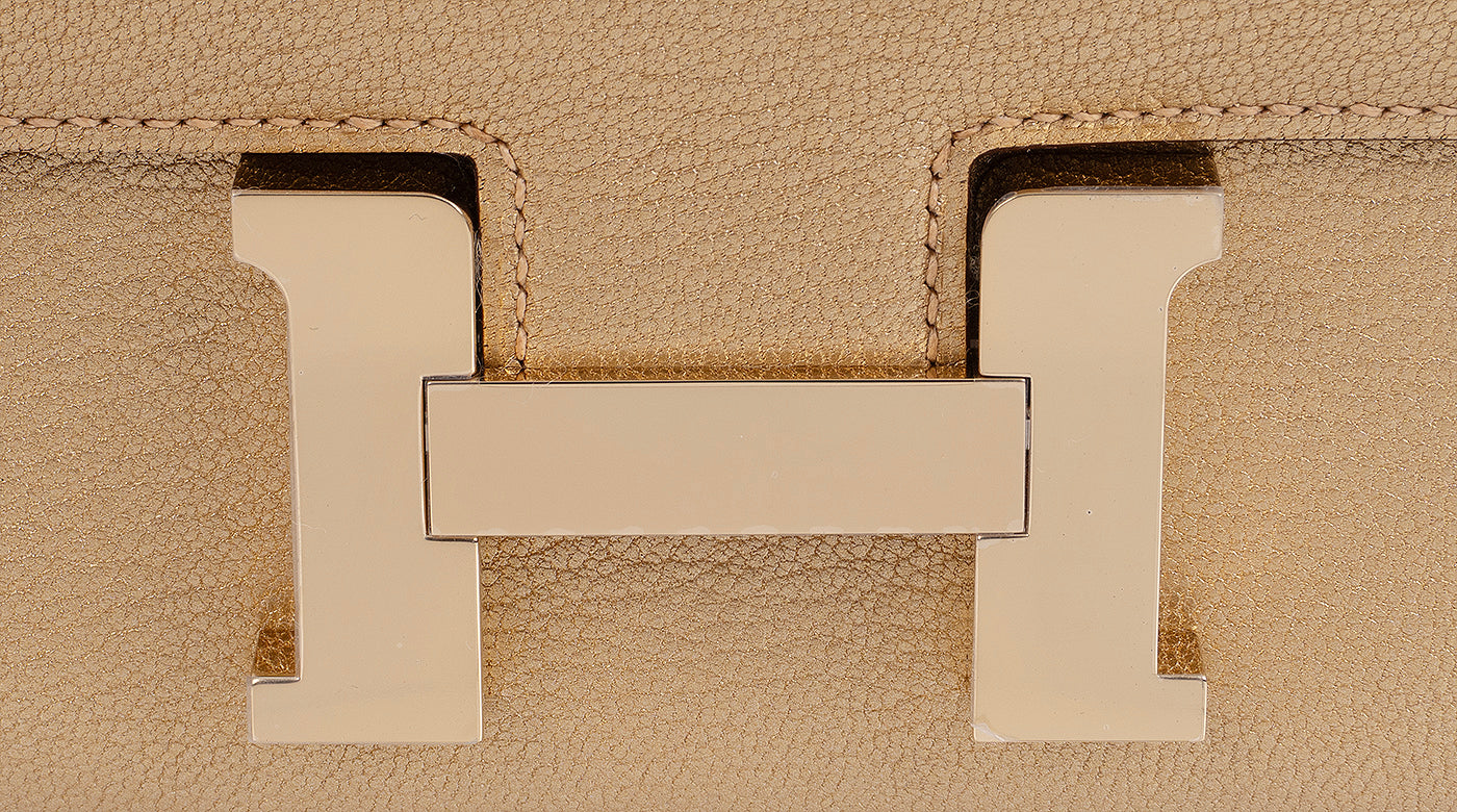 Hermès Constance 18 Doré Chevre Chamkilight GHW