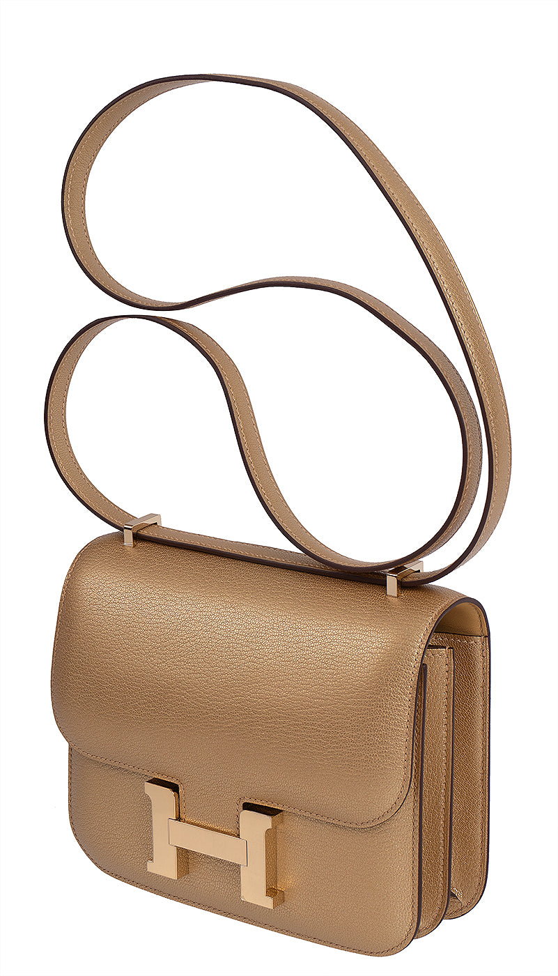 Hermès Constance 18 Doré Chevre Chamkilight GHW