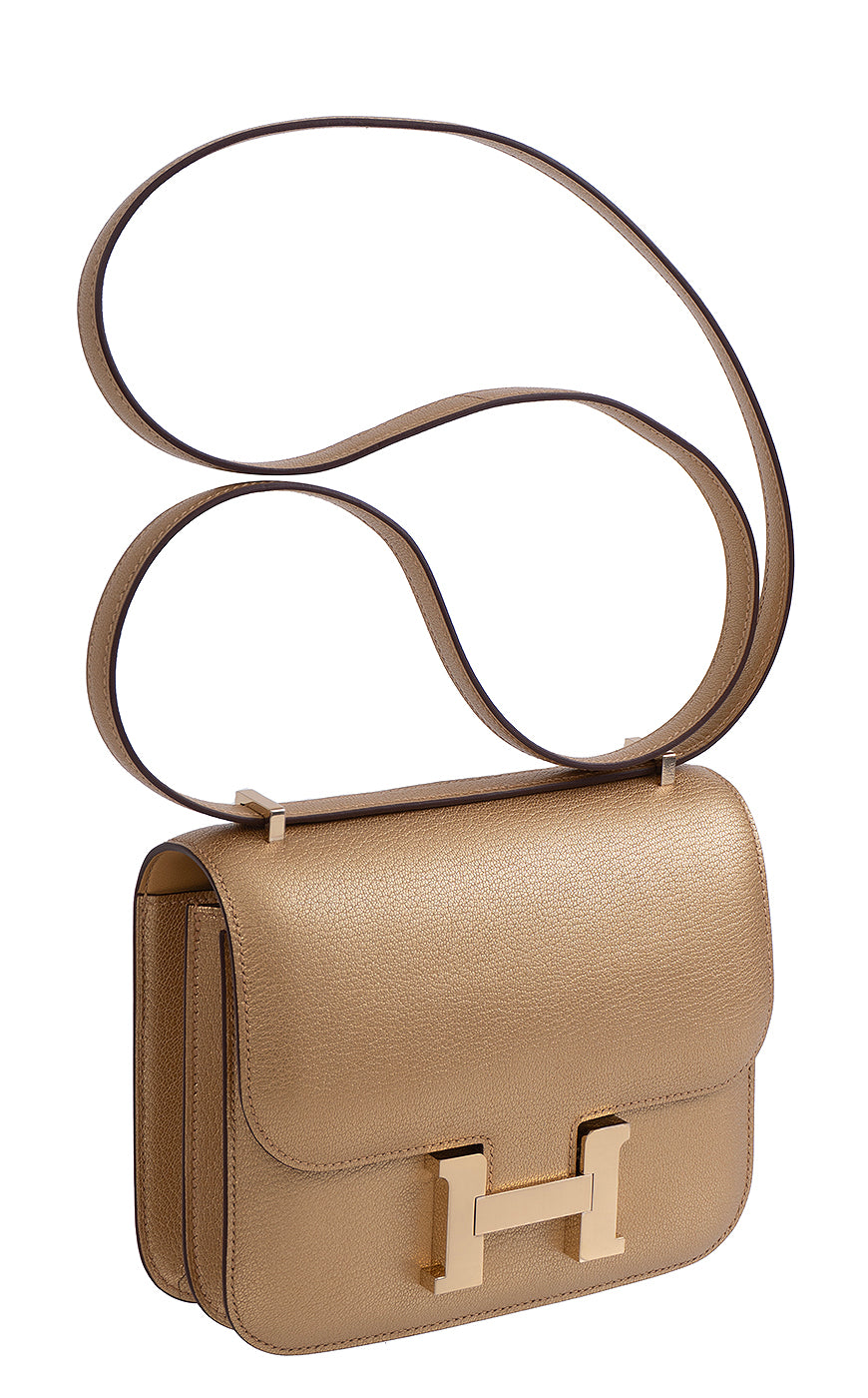 Hermès Constance 18 Doré Chevre Chamkilight GHW