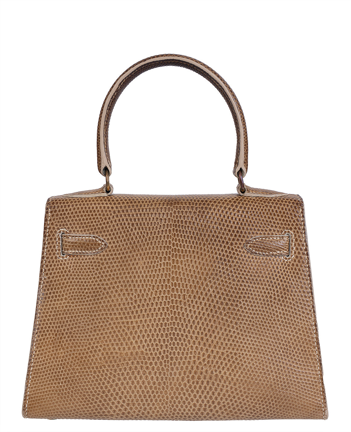 Hermes Vintage Mini Kelly 20 Lizard Ficelle GHW