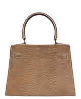 Hermes Vintage Mini Kelly 20 Lizard Ficelle GHW