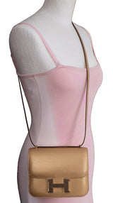 Hermès Constance 18 Doré Chevre Chamkilight GHW