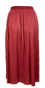 Max & Co. Rusty Orange Pleated Skirt M