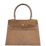 Hermes Vintage Mini Kelly 20 Lizard Ficelle GHW