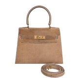 Hermes Vintage Mini Kelly 20 Lizard Ficelle GHW