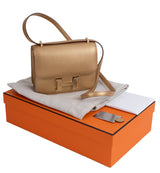 Hermès Constance 18 Doré Chevre Chamkilight GHW