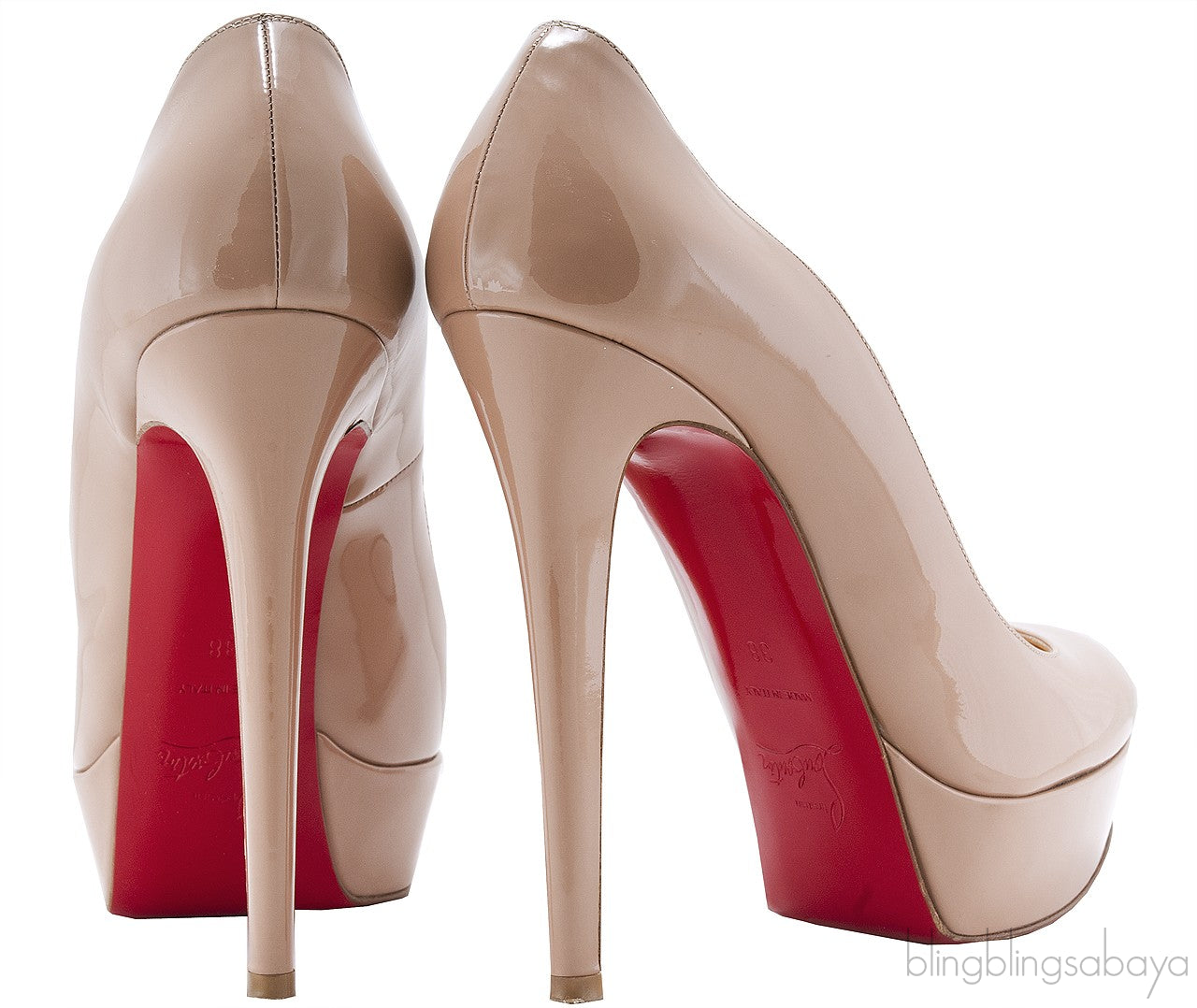Bianca Nude Patent Pump