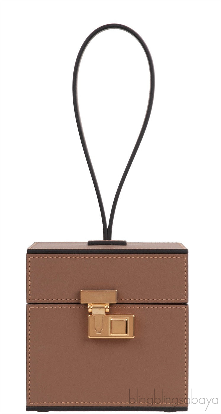 Mini Vanity Case Etoupe Clutch Bag