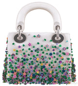 Lady Dior Micro Flower Embellished Bag