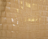 Yamaguchi Beige Crocodile Handbag