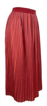 Max & Co. Rusty Orange Pleated Skirt M