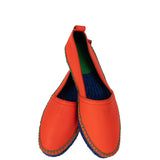 Loewe Orange Orange Textured Leather Espadrille 37