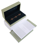 Van Cleef & Arpels Vintage Alhambra 5 Motif Pink Crystal Gold Bracelet