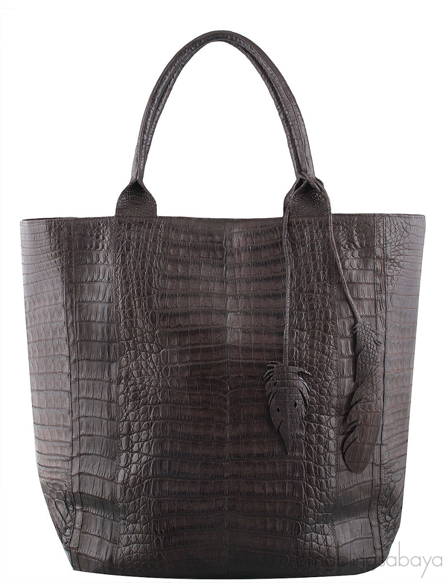 Hanging Leaf Crocodile Tote Bag