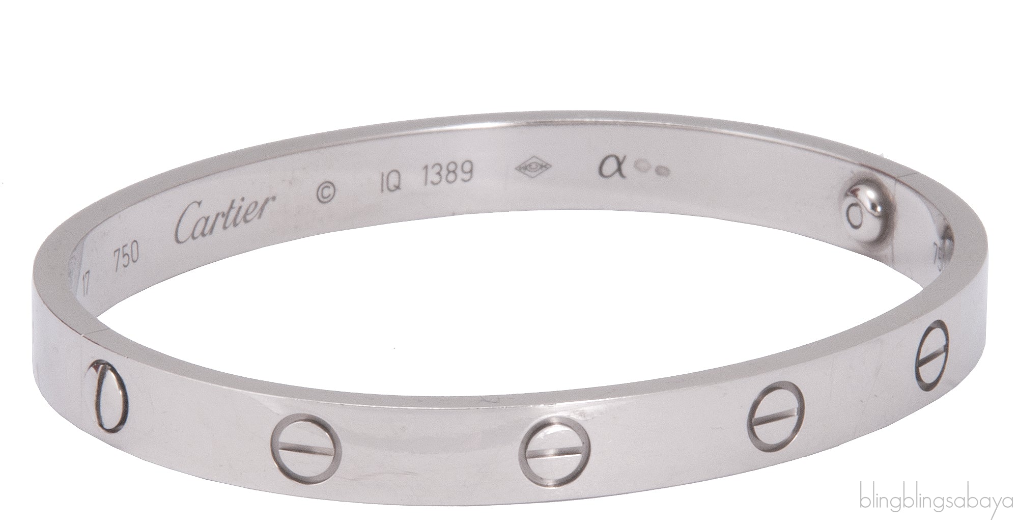 White Gold LOVE Bracelet