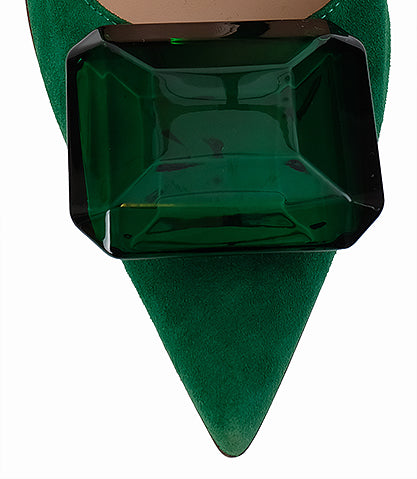 Gianvito Rossi Emerald Jaipur 105 Embellished Suede Pumps
