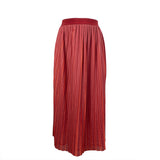 Max & Co. Rusty Orange Pleated Skirt M