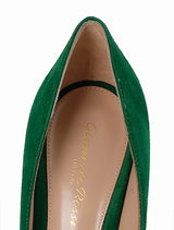 Gianvito Rossi Emerald Jaipur 105 Embellished Suede Pumps