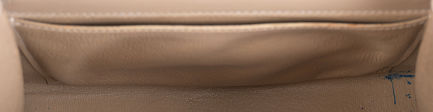 Hermes Vintage Mini Kelly 20 Lizard Ficelle GHW