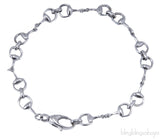 White Gold Horsebit Bracelet
