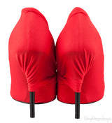 Red Pointy Wrap Pump
