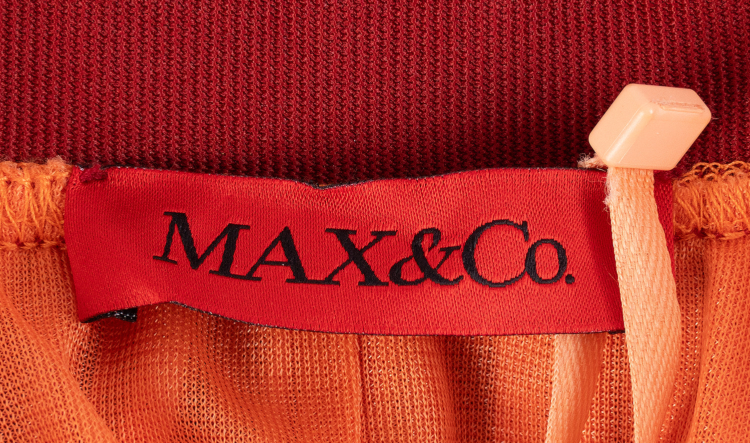 Max & Co. Rusty Orange Pleated Skirt M