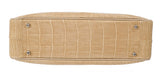 Yamaguchi Beige Crocodile Handbag
