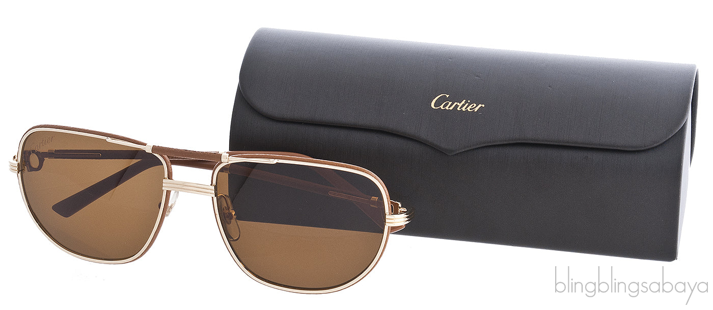 Brown 140 Gold Sunglasses
