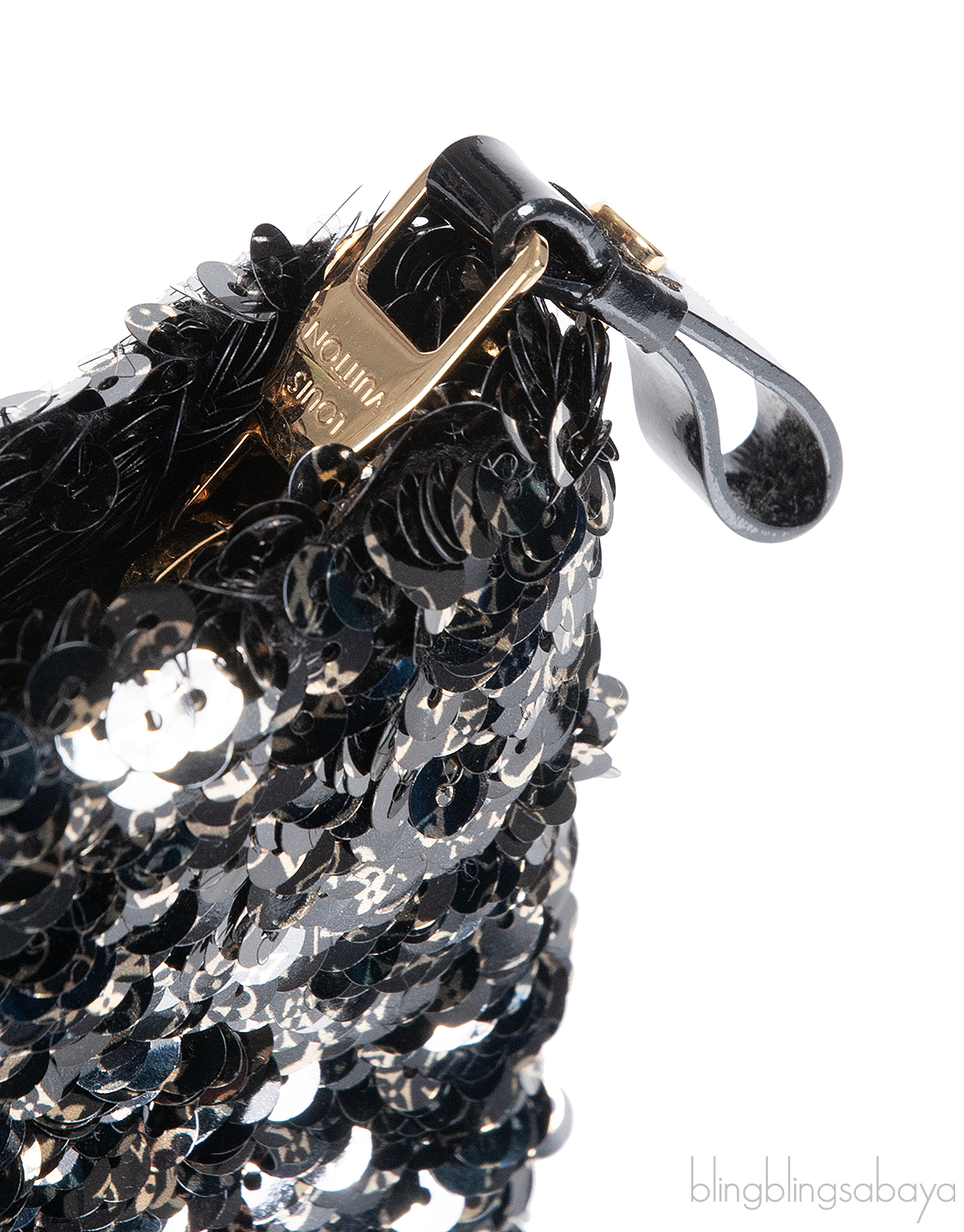 Sequin Black Pochette Rococo
