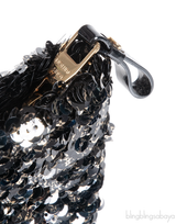 Sequin Black Pochette Rococo