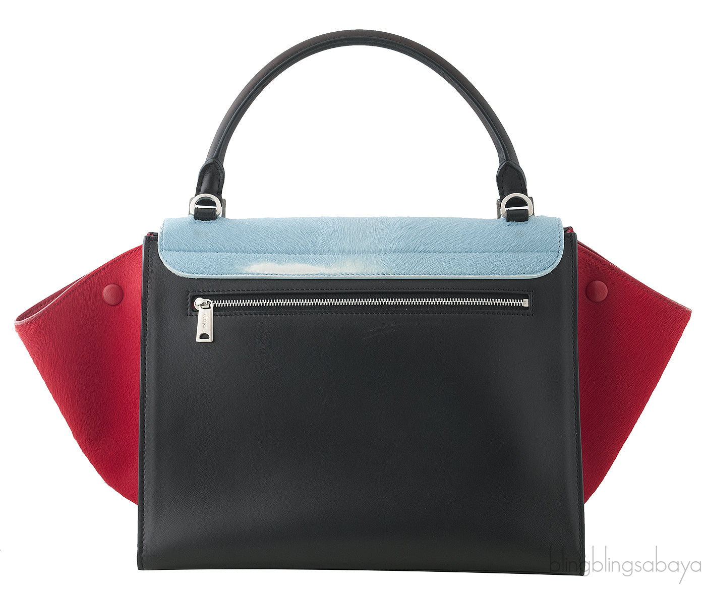 Trapeze Luggage Tri-color Pony Hair*