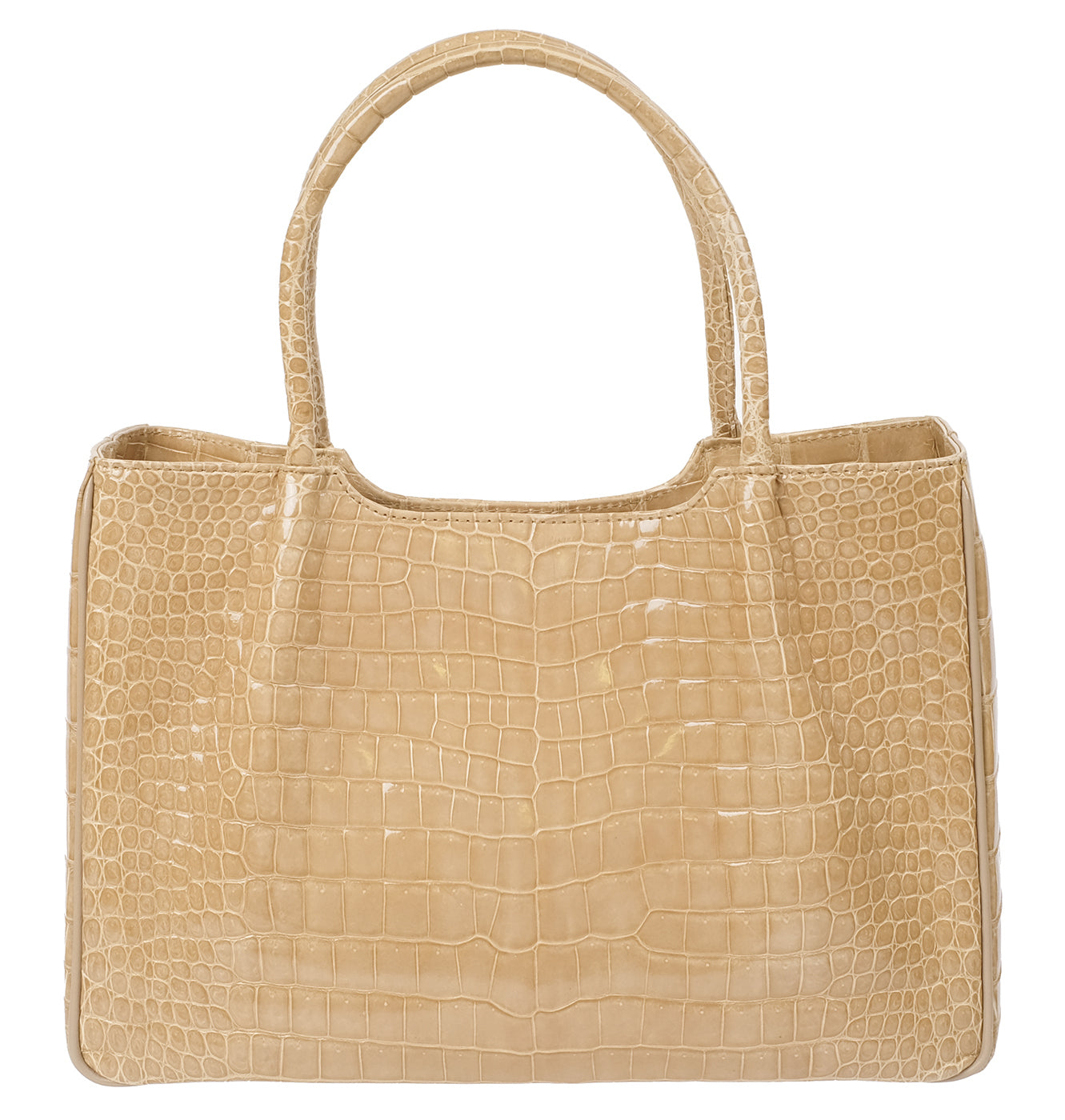 Yamaguchi Beige Crocodile Handbag