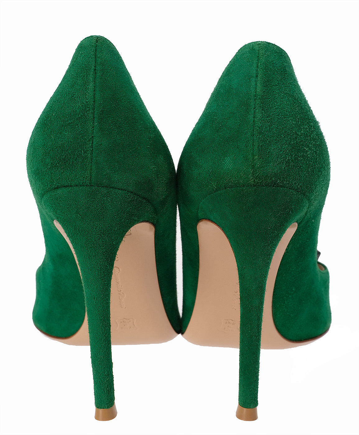 Gianvito Rossi Emerald Jaipur 105 Embellished Suede Pumps