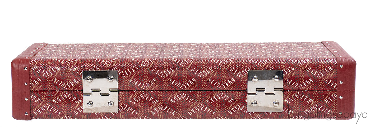 Goyard Saint Honore Trunk Bag Burgundy