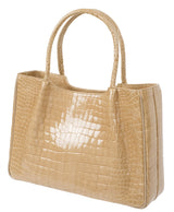 Yamaguchi Beige Crocodile Handbag