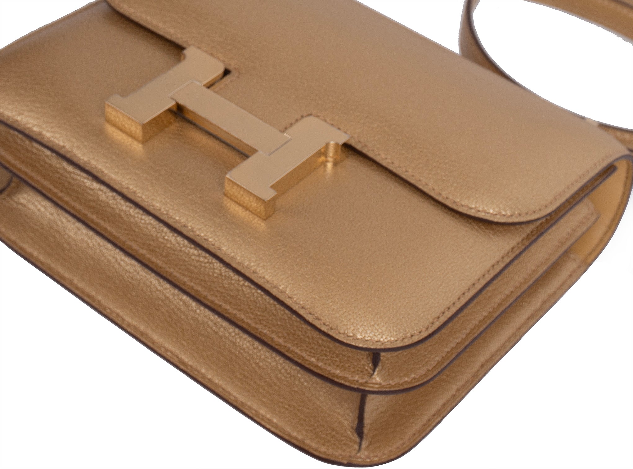 Hermès Constance 18 Doré Chevre Chamkilight GHW