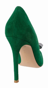 Gianvito Rossi Emerald Jaipur 105 Embellished Suede Pumps