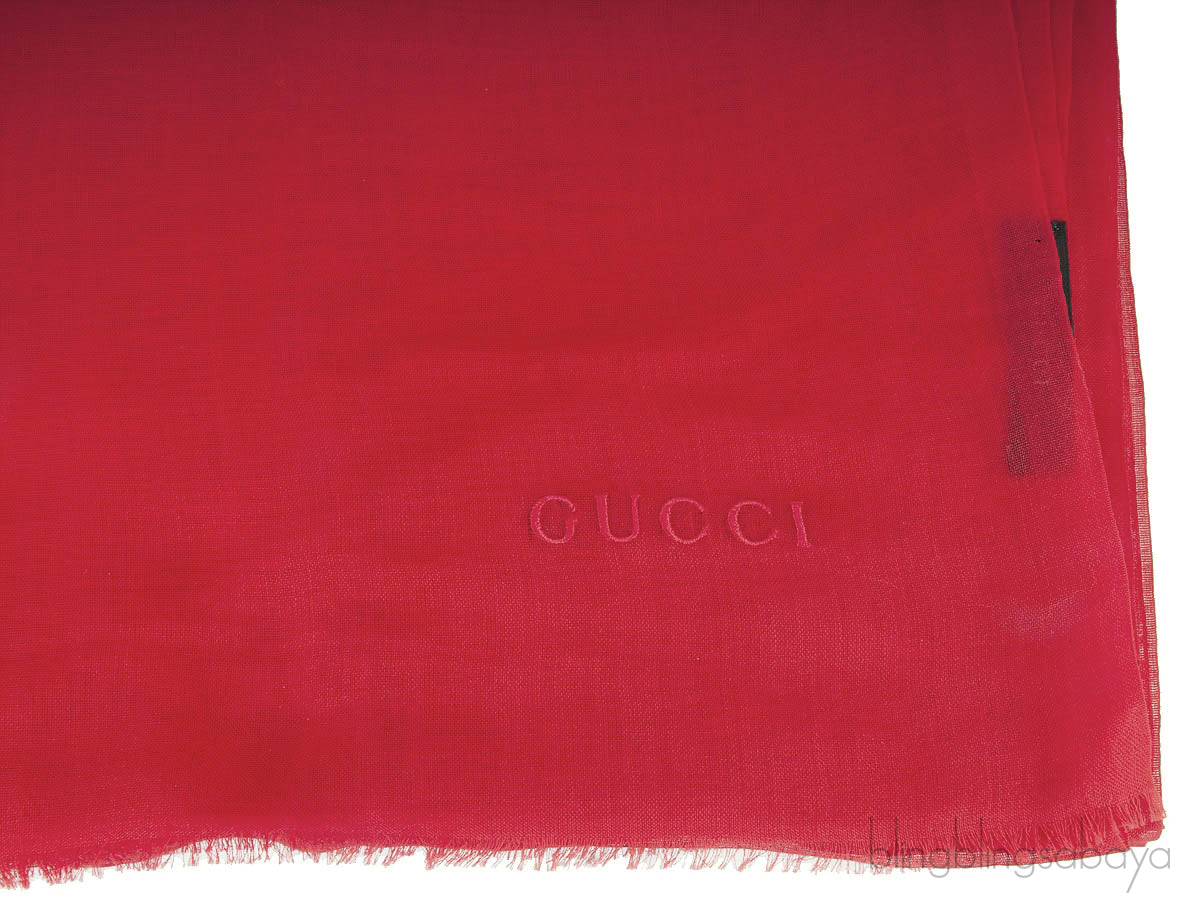 Red Cotton Scarf