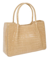 Yamaguchi Beige Crocodile Handbag