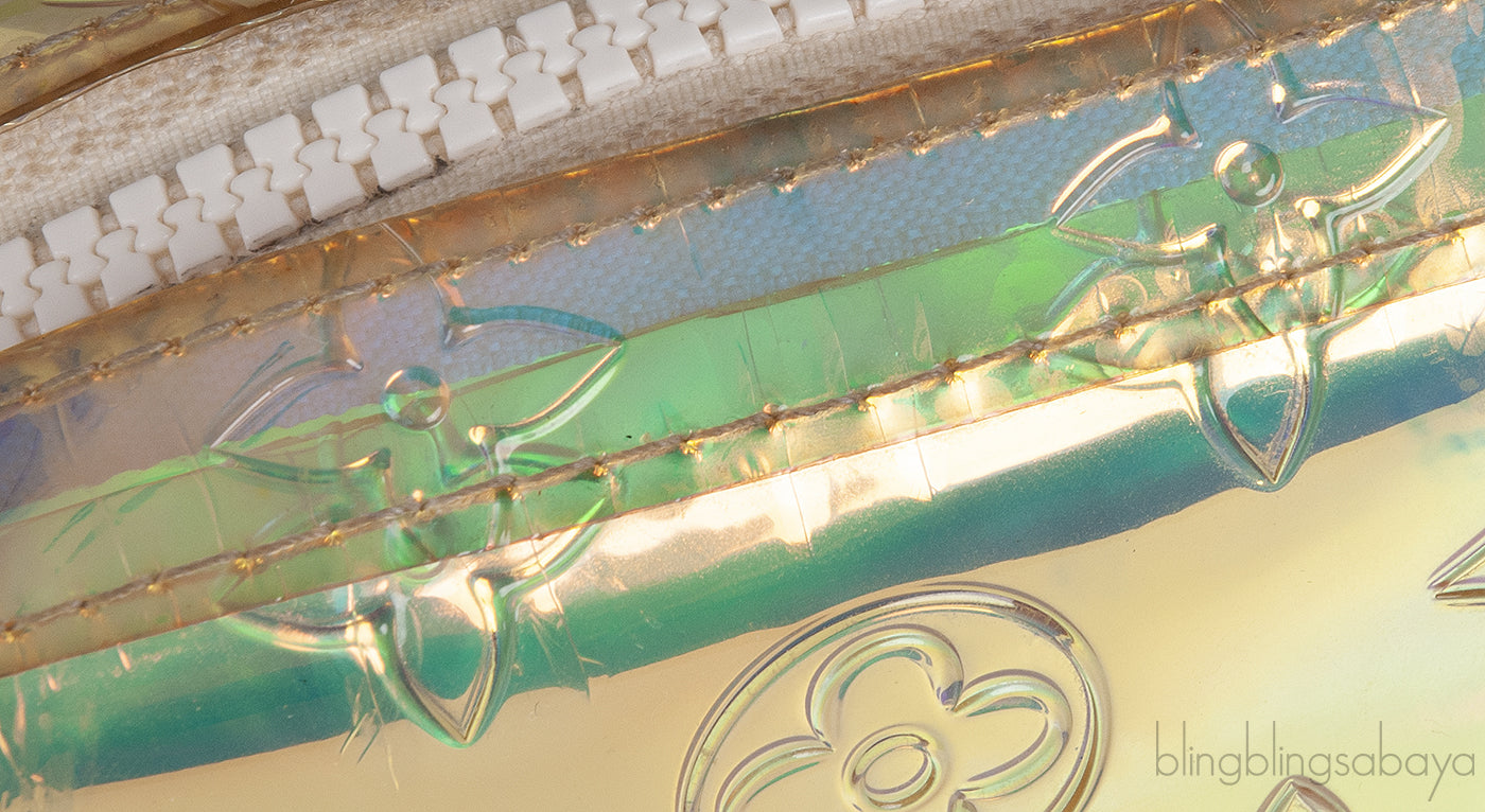 Virgil Prism Monogram Hologram Wristlet Bag