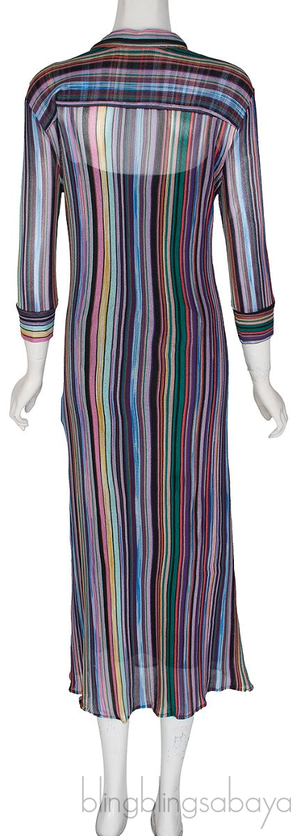 Multicolored Midi Dress