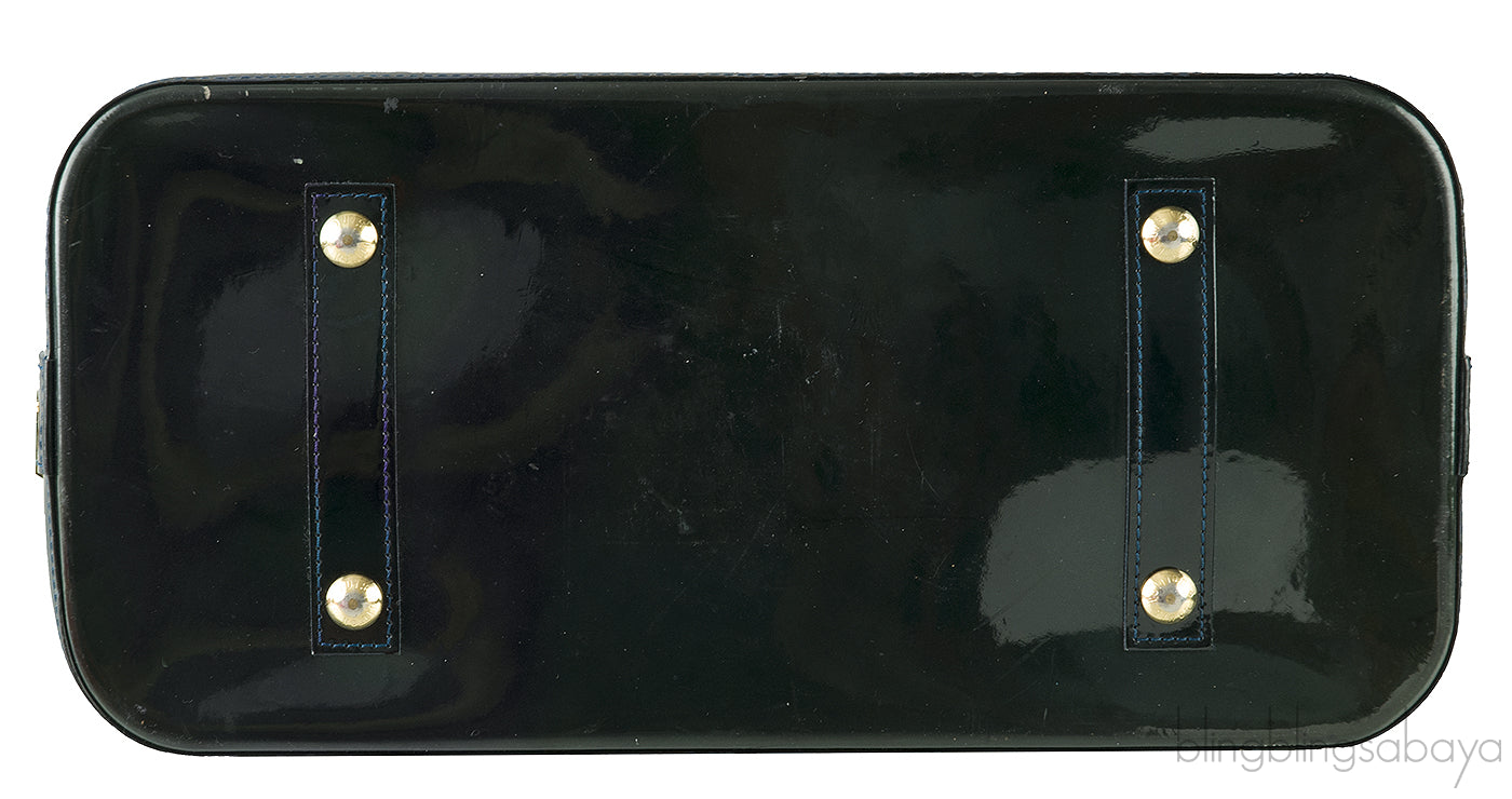 Louis Vuitton Alma Monogram Vernis Dark Green GM